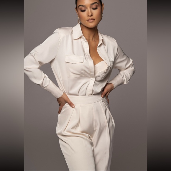 JLUXLABEL BUTTERCREAM CANDICE TROUSERS NEW WITH TAG, S - Picture 7 of 9